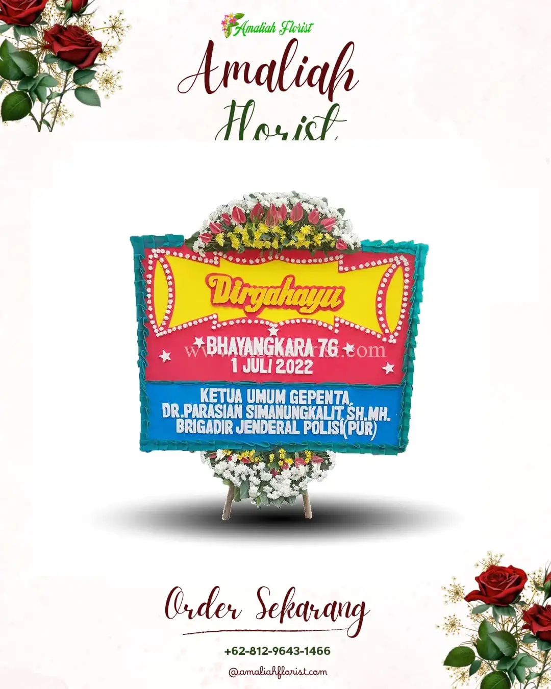 Papan Bunga HUT Ulang Tahun Bawak